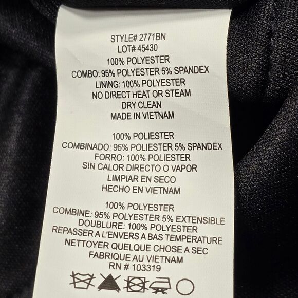 Blondie Nites Black Red Formal Mini Dress NEW Sleeveless Women's Size 5 Juniors - Picture 6 of 12